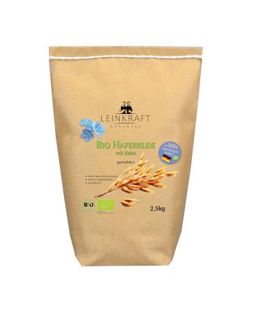 German organic oat bran ground fine flour with germ high in protein 2500g high in fiber 2500.0 grams