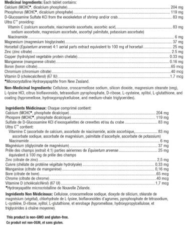 Metagenics - Bone Builder Active - Bone Support with Calcium Magnesium Vitamin C Phosphorus D-Glucosamine Sulfate KCl and More - 180 Tablets - Buy Online on SooperMarket.com