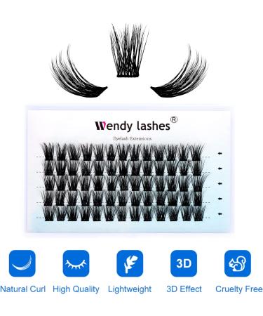 15mm D Curl 0.07mm Individual DIY Eyelash Extension Clusters - Soft and Wispy | Reusable Lash Clusters - FD-D13-0.07-D15 - Buy Online on SooperMarket.com
