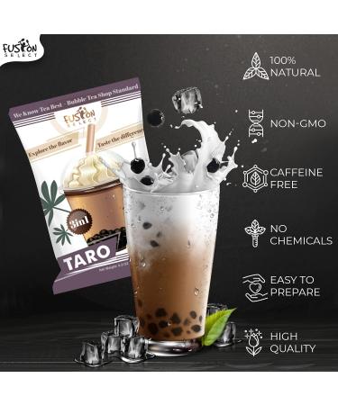 Fusion Select Taro Bubble Tea Mix - 3-in-1 Flavored Drink Powder with Cream & Sugar - 6 oz. Pack from Taiwan - Buy Online on SooperMarket.com