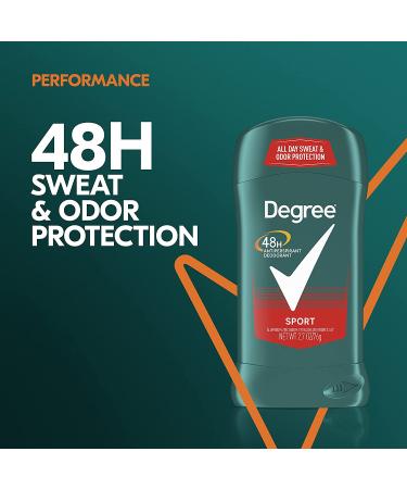 Degree Men Sport Antiperspirant Deodorant 2.7 oz - Pack of 6 | 48-Hour Sweat and Odor Protection - Buy Online on SooperMarket.com