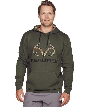 Realtree Edge Whitetail Pullover Fleece Hoodie - Forest Night, XL - Buy Online on SooperMarket.com