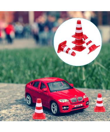 Toyandona 50 Mini Traffic Cone Set - Kids Warning Cones & Fairy Garden Accessories - Perfect Gift for Dollhouse & Mini Landscape Decoration - Buy Online on SooperMarket.com