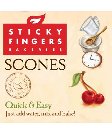 English Scone Mix Tart Cherries by Sticky Fingers Bakeries Easy to Make English Scones Fresh Baked Makes 12 Scones (2pk) 1 Pound (Pack of 2) - Buy Online on SooperMarket.com