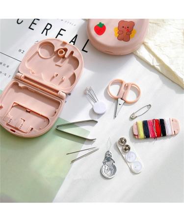 FKOG Mini Travel Sewing Kit - 2Pcs Portable Family Repair Supplies & Accessories | DIY Organizer (Strawberry Style) - Buy Online on SooperMarket.com