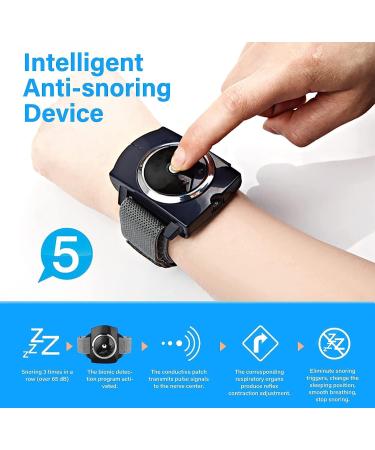 Sleep Connection Anti-Snore Wristband - Effective Snoring Solution for Blocked Nostrils - Snore Reduction - 1 Count (Black) - Buy Online on SooperMarket.com