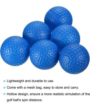 Patikil Hollow Golf Practice Balls Set with Mesh Bag - Blue | Indoor Training for Golf & Tennis - Buy Online on SooperMarket.com
