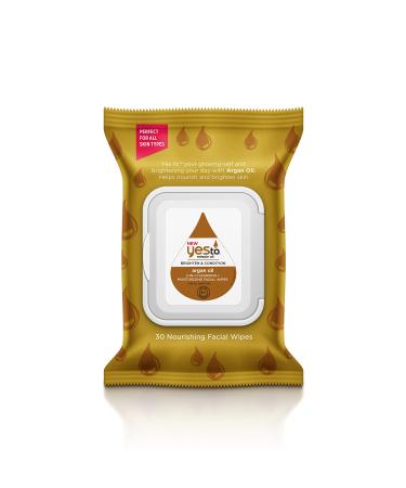 Yes to Miracle Oil Argan Oil 2-in-1 Cleansing + Moisturizing Facial Wipes Argan Oil 1 Count (Pack of 1)