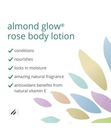 Home Health Almond Glow Rose Body Lotion - 8 oz Moisturizer & Massage Oil, Non-GMO & Paraben-Free, Enriched with Vitamin E & Natural Oils - Buy Online on SooperMarket.com