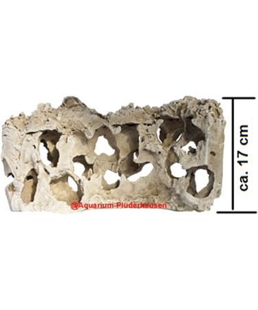 Hole Rock Aquarium Decoration - Lake Malawi S-Shape 39x13x17 cm Beige | International Shipping Available - Buy Online on SooperMarket.com
