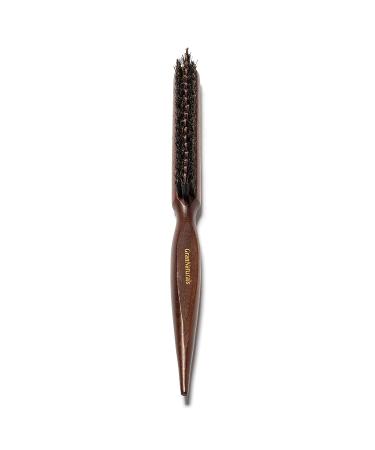 Boar & Nylon Bristle Teasing Brush with Rat Tail Pick - Ideal for Edge Control, Backcombing, Smoothing, and Styling Thin Hair for Volume - Buy Online on SooperMarket.com