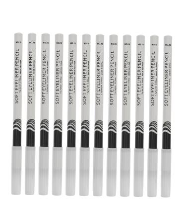 Beavorty 12pcs Lying Silkworm Eyeliner Delineador Makeup Pens Waterproof Eyeliner Pencils Tool