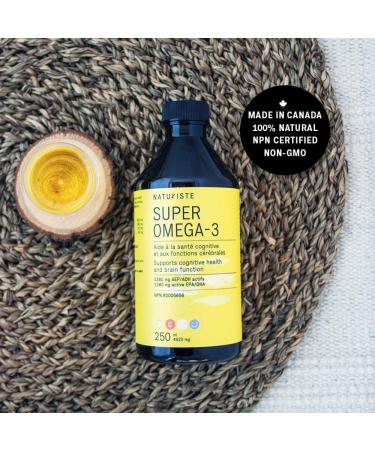Super Omega 3 - Liquid - EPA and DHA supplement - Fish Oil supplement - Supports Heart Brain Joint Health - Orange flavor - 250ml - Buy Online on SooperMarket.com