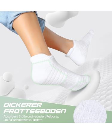 Mowenti Unisex Sports Sneaker Socks - 8 Pairs Breathable Cotton Frote Tennis & Running Socks (Size 39-42) - Perfect for Hiking & Daily Wear - Buy Online on SooperMarket.com