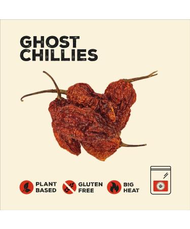 Nature Kitchen Ghost Chilli Whole 100g - Gluten-Free Vegan Seasoning Spices for Everyday Cooking - Marinades, Sauces, Frying, Baking, Grilling - Buy Online on SooperMarket.com