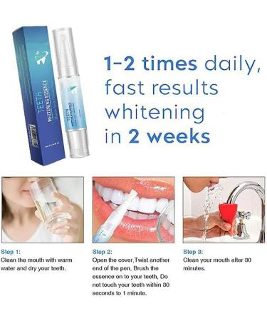 Teeth Whitening Pen Set Fast & Effective Whitening Gel for Sensitive Teeth | 3 PCs to Remove Stains & Reduce Yellowing - Buy Online on SooperMarket.com