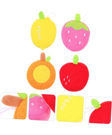 Shop Hemoton 4pcs Animal Bath Towels & Loofah Sponges - Soft Scrubber for Kids & Adults - Assorted Colors - Perfect for Bathing & Cleaning - Buy Online on SooperMarket.com