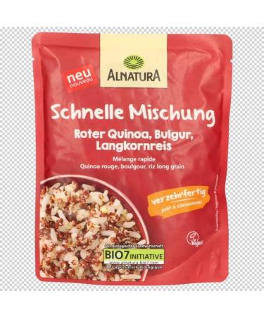 Alnatura Quick Mix Red Quinoa Bulgur Long Grain Rice 250 g