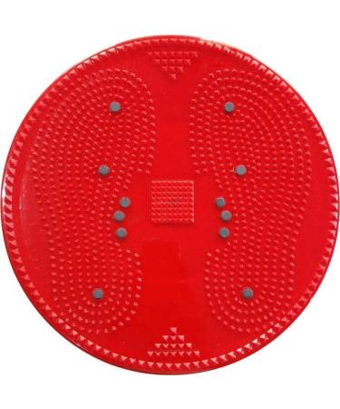 ACS Mat Acupressure Twister Big Disc Pyramid & Magnetic Treatment Therapy (Red)