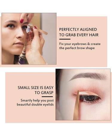 Gold Eyelash Applicator Tool Set for False Lash Clusters - 2 Pcs - Buy Online on SooperMarket.com