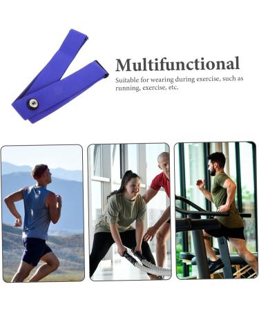 Yarnow Multi-Purpose Sports Belt for Cycling & Heart Rate Monitoring - Durable Nylon Device Holder - 17cm x 3cm - Blue - Buy Online on SooperMarket.com
