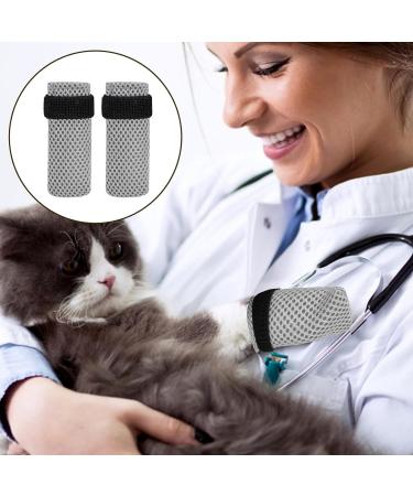 KALIONE Cat Boots 4 Packs cat Claw Covers Black Anti Scratch Cat Mittens Breathable Mesh Cat Foot Covers Adjustable Cat Claw Protectors for Indoor Cats Pet Bathing Cutting Nails Grey - Buy Online on SooperMarket.com