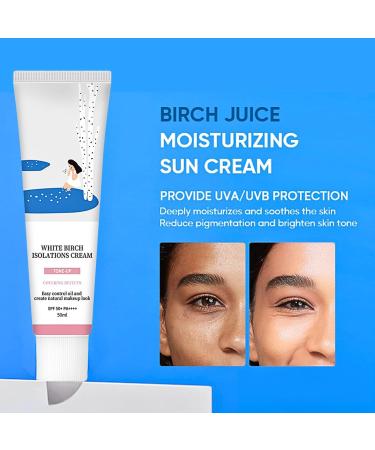 Korean Sunscreen SPF 50+ Birch Juice Moisturizing Suncream SPF 50+ PA++++ Organic Sun Cream SPF 50 for Face Body Even Skin Tone Strong UV Protection 50ml 1 - Buy Online on SooperMarket.com