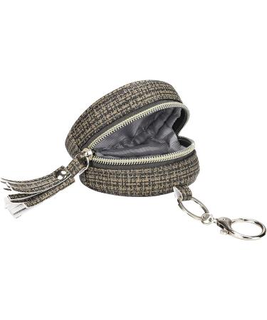 Bexdug PU Leather Pacifier Cover with Clip | Diaper Bag Binky Holder for Boys & Girls | Dark Brown Zipper Pouch for Young Kids - Buy Online on SooperMarket.com