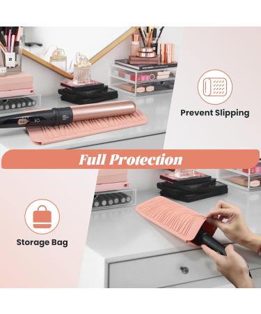 Large Heat Resistant Mat | Professional Silicone Pad for Curling Irons & Hair Tools | Pink Heat Mat for Safe Use - Buy Online on SooperMarket.com