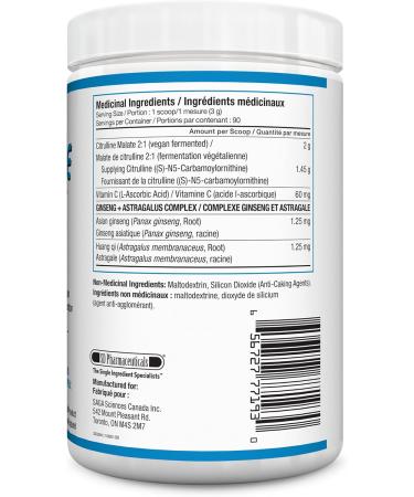 SD Pharmaceuticals Citrulline Malate 2000 (270 g) | Pure Vegan Fermented L-Citrulline Malate - Buy Online on SooperMarket.com