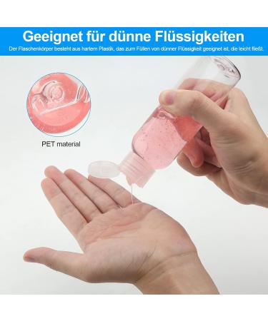 10-Piece 100ml Travel Bottles Set Small Plastic Containers with Syringe Funnel & Labels for Shampoo Conditioner & Toiletries - Perfect for International Travel - Buy Online on SooperMarket.com