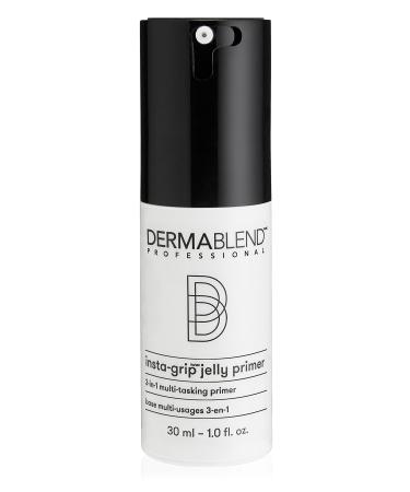 Dermablend Insta-Grip Jelly Primer Face Makeup, Silicone-Free Face Primer for Dry Skin, Pore Minimizing with 24HR Wear, 1.0 Fl oz