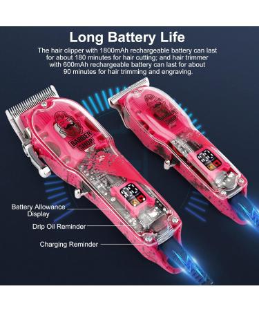 Buy Electric Hair Clippers - Cordless Trimmer Kit for Men with 16 Guide Combs | Professional Haircut & Grooming Tools for Home & Salon - Buy Online on SooperMarket.com