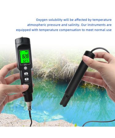 Dissolved Oxygen Meter Professional Digital Pen Type Dissolved Oxygen Test 0.0-40.0mg/L Dissolved Oxygen Detector for for Aquarium Aquaculture - Buy Online on SooperMarket.com