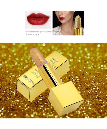 6 Colors Sparkle Lipstick - Long Lasting Matte Metallic Glitter Lip Gloss for Charming Makeup | International Shipping - Buy Online on SooperMarket.com