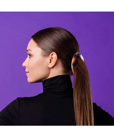 OIIKI 4 PCS Banana Hair Clips for Women Girls - Retro Plastic Vintage Hair Accessories for Thin Hair (Black/Brown) - Buy Online on SooperMarket.com
