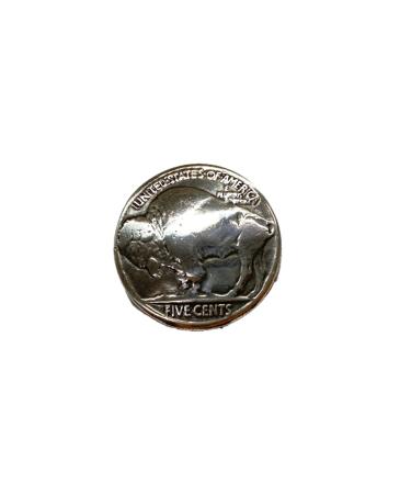 Toxic Jungle Western Classic Buffalo Head Nickel Decorative Concho, Ornament for Leathercraft Saddle/Belt/Saddle Blanket/Hats/Wallet, Antiqued Silver, 0.8'' inch(21mm), Set of 2 0.8'' inch(21mm) Buffalo - Antiqued Silver