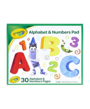 Crayola Alphabet Pad, Tracing Worksheets, 30 Pages, White, 10 x 8 Inches