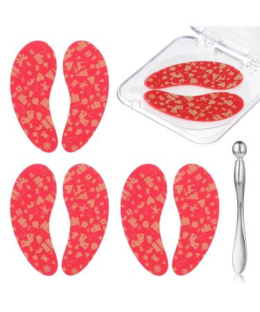 3 Pairs Reusable Under Eye Patches - Silicone Masks to Minimize Lines & Plump Wrinkles | Includes Metal Applicator for Dark Circles & Puffy Eyes | Perfect Christmas Gift for Eye Care - Buy Online on SooperMarket.com