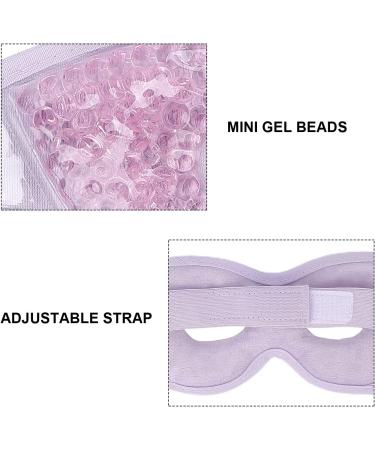 Reusable Gel Bead Eye Pack - Hot & Cold Compress Eye Mask for Fatigue Relief Dark Circles & Migraines - Soft Silicone Gel Eye Pad (Purple - Buy Online on SooperMarket.com