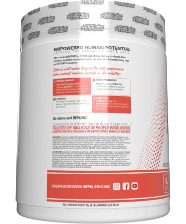 EHP Labs Beyond BCAA Powder Amino Acids Supplement for Muscle Recovery - 8g of Sugar Free BCAAs Amino Acids Post Workout Recovery Powder & 10g of EAA Amino Acids Powder - 60 Servings (Peach Candy Ring) Peach Candy Rings - Buy Online on SooperMarket.com