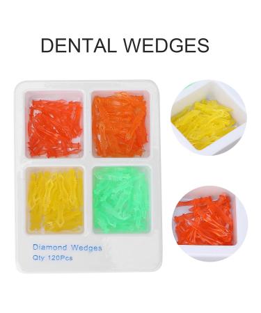 120pcs Dental Wedges Set 4 Sizes Plastic Poly Wedges with Holes for Dental Clinics | International Shipping Available - Buy Online on SooperMarket.com