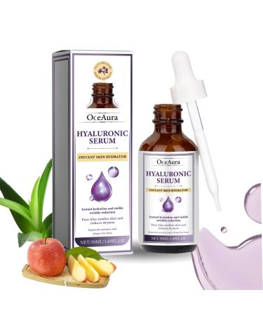 Tongyend Hyaluronic Serum Hyaluronic Acid Serum For Face Anti Aging Serum For Face Smooth Fine Lines Hydrating Serum To Reduce Fine Lines&Wrinkles Youthful Skin Rejuvenating Serum For All Skin Types