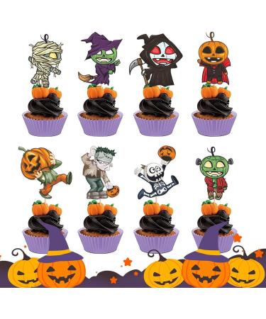 Pumpkin Cupcake Toppers - Fall Theme Cupcake Decorations - Pumpkin Cake Topper Pumpkin Cupcake Picks Fall Theme Cupcake Decorations for Baking Cups Hmltd - Buy Online on SooperMarket.com
