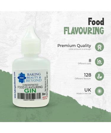 Baking Beauty and Beyond Concentrated Food Flavouring Oil - Food Grade Flavouring Oil for Candy Making Baking Lip Balm and Lip Gloss - Gin (10ml) - Buy Online on SooperMarket.com