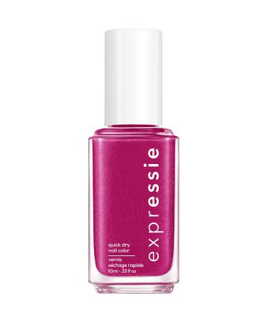 essie Expressie Nail Polish Quick-Dry Deep Fuchsia Pink Nail Polish Vegan Don't Glitch Get Better 0.33 fl oz