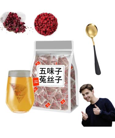 Men s Essentials Five Flavors Goji Berry Tea Five Flavors Goji Berry Tea Five Flavors Wolfberry Tea Health Liver Care Tea Schisandra Dodder Tea Chinese Kidney Care Tea (1 Bag(50 packs))