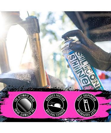 Muc Off Silicon Shine 500ml - Advanced Bicycle Shine Spray for Glossy Finish - Ideal for All Bike Types - Buy Online on SooperMarket.com
