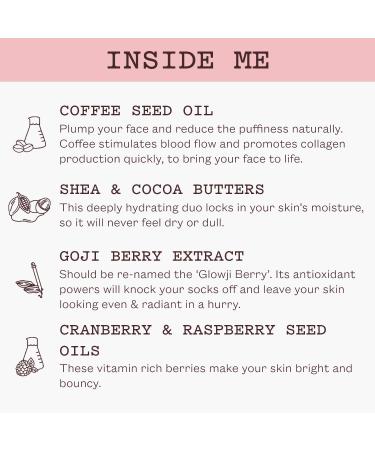 Frank Body Glow Mask | Ultra-Hydrating 5min Face Mask | Naturally Derived Shea & Cocoa Butters | Soothes Skin & Fights Puffiness | 80ml - Buy Online on SooperMarket.com
