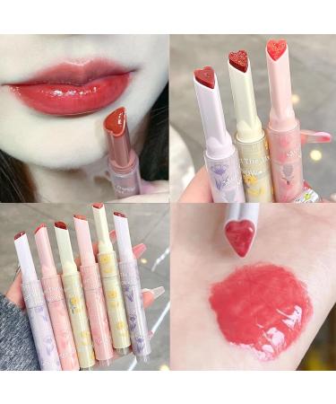 ZARICS Heart Jelly Lipstick - Hydrating & Long-Lasting Tinted Lip Balm | Moisturizing Gloss in Iced Persimmon - International Shipping Available - Buy Online on SooperMarket.com